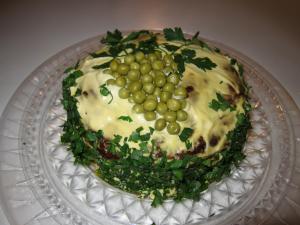 Печёночный пирог или торт